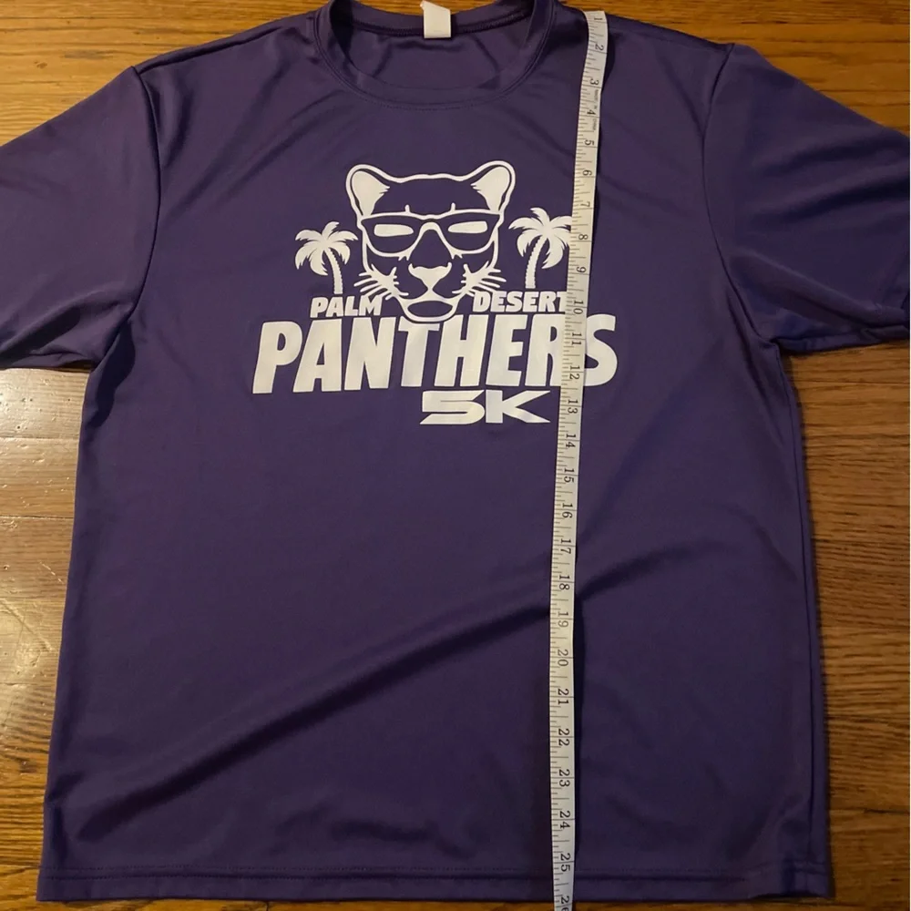 Purple Palm Desert, CA Panthers 5k Running Merch Graphic Short Sleeve T-Shirt